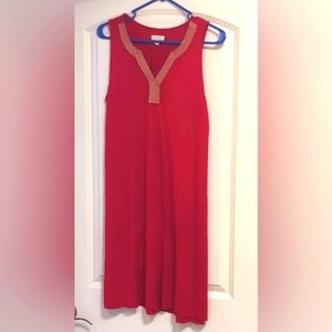 Stretchy Knit red dress (M)
